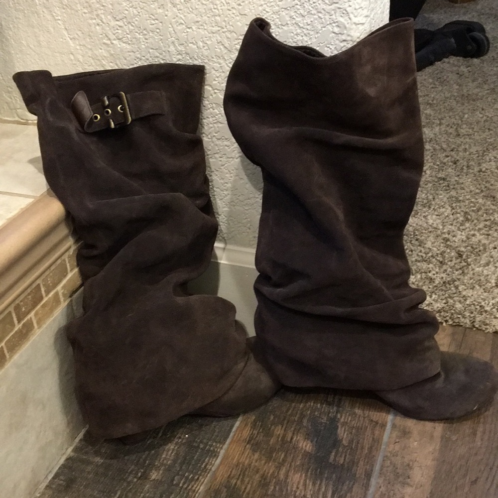 Naughty Monkey Brown Suede Boots